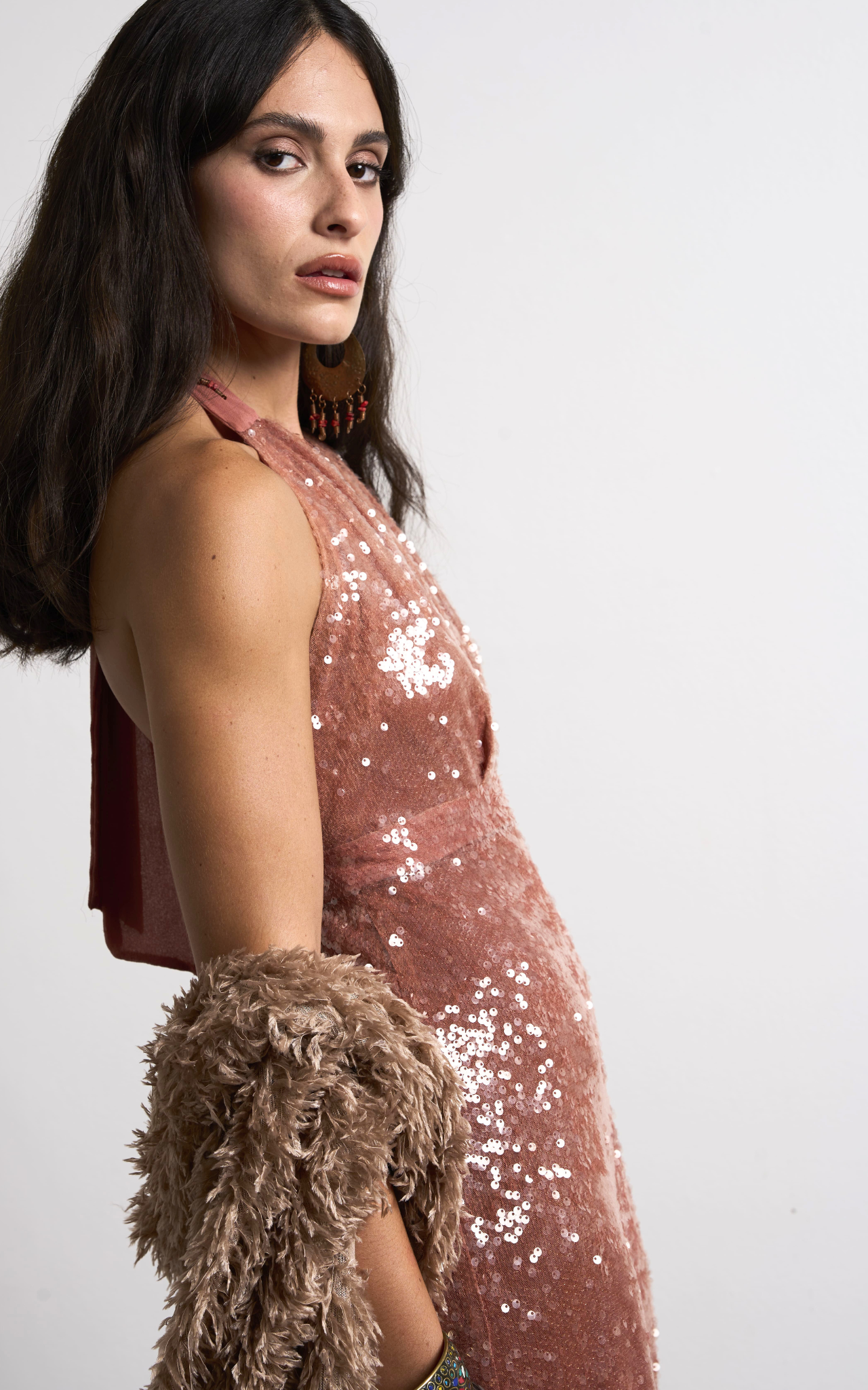 Vestido Longo Paete | 012955