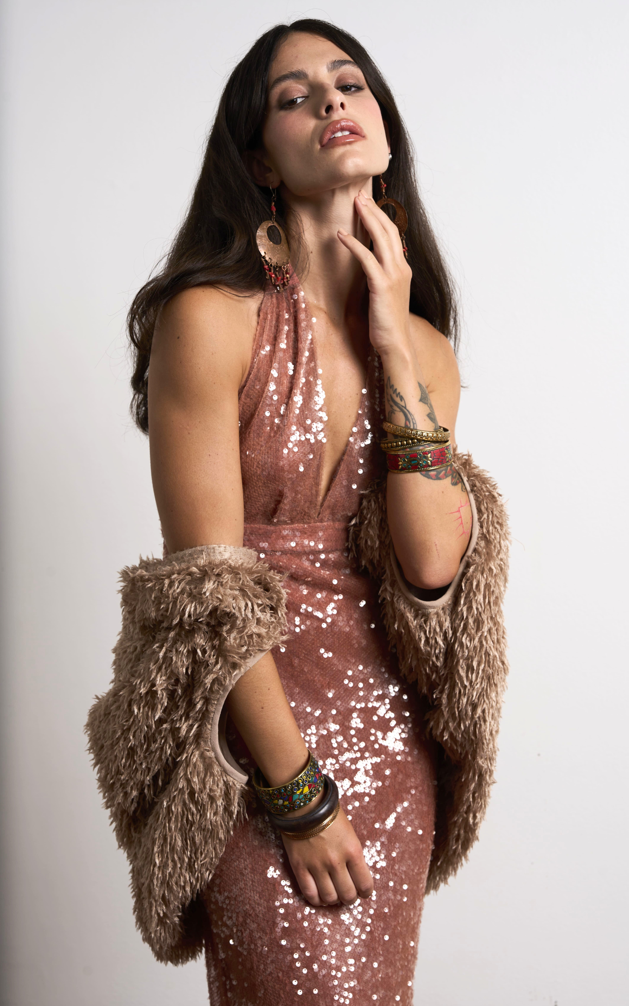 Vestido Longo Paete | 012955