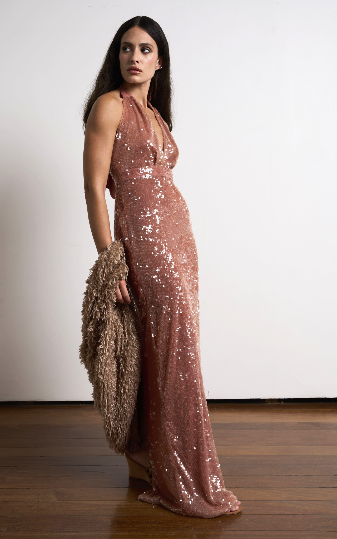 Vestido Longo Paete | 012955